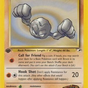Brock's Geodude - 66/132 - 1st Edition