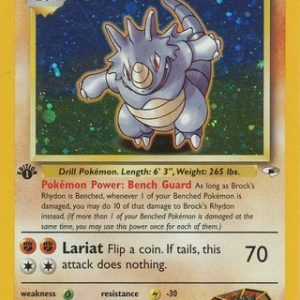 Brock's Rhydon - 2/132 - 1st Edition (Holo)