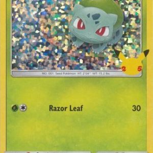 Bulbasaur - 1/25 (Holo) - 25 års jubilæum - McDonald's Promo - Pokemon McDonald's Collection 2021