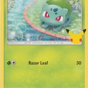 Bulbasaur - 1/25 (Non Holo) - 25 års jubilæum - McDonald's Promo - Pokemon McDonald's Collection 2021