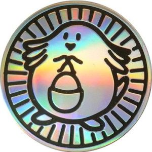 Chansey Pokemon mønt (Sølv - Rainbow Holo) - Almindelig