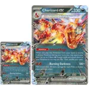 Charizard ex - SVP196 (3D effekt) - JUMBOkort