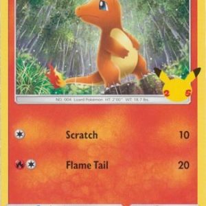 Charmander - 9/25 (Non Holo) - 25 års jubilæum - McDonald's Promo - Pokemon McDonald's Collection 2021