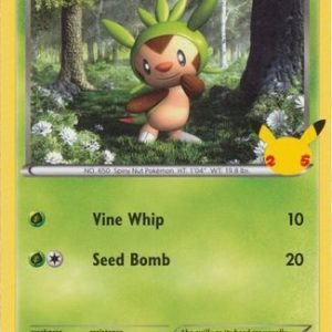 Chespin - 6/25 (Non Holo) - 25 års jubilæum - McDonald's Promo - Pokemon McDonald's Collection 2021