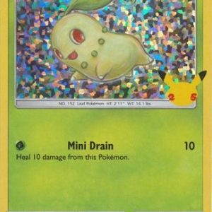 Chikorita - 2/25 (Holo) - 25 års jubilæum - McDonald's Promo - Pokemon McDonald's Collection 2021