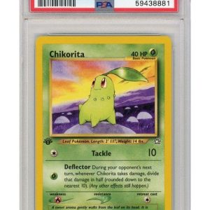 Chikorita 53/111 1st Edition PSA 9