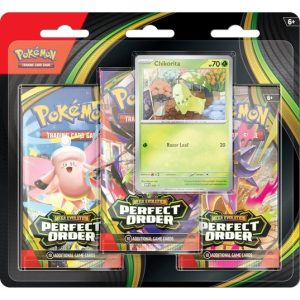 Chikorita blister pack (3 stk.) - ME03 Perfect Order