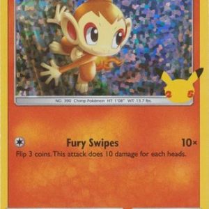 Chimchar - 12/25 (Holo) - 25 års jubilæum - McDonald's Promo - Pokemon McDonald's Collection 2021
