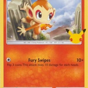 Chimchar - 12/25 (Non Holo) - 25 års jubilæum - McDonald's Promo - Pokemon McDonald's Collection 2021