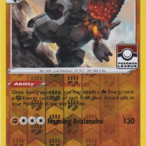 Coalossal - 107/192 - Reverse - Pokémon League Stamp