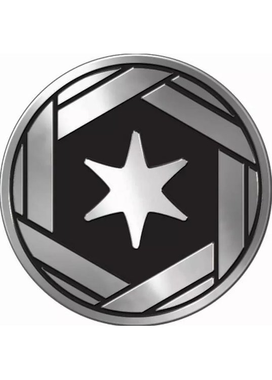 Colorless type symbol Pokemon mønt (Sølv - Mirror Holo) - Stor