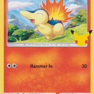 Cyndaquil - 10/25 (Non Holo) - 25 års jubilæum - McDonald's Promo - Pokemon McDonald's Collection 2021