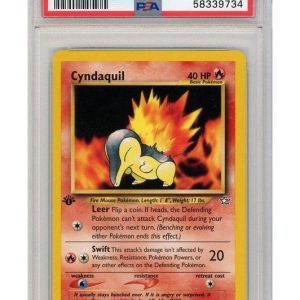 Cyndaquil 56/111 1st Edition PSA 9