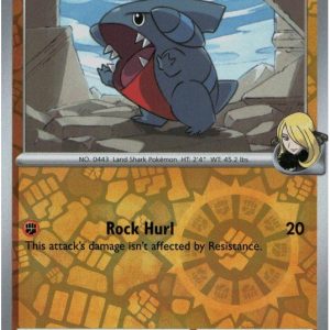 Cynthia's Gible - 102/182 - Reverse