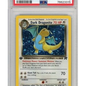 Dark Dragonite 5/82 1st Edition PSA 8