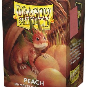 Dragon Shield matte dual (Fersken / Peach) Deck Protector Sleeves 100 stk. top-loading (63x88mm)