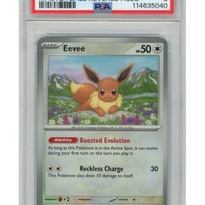 Eevee 074/131 Master Ball Reverse Foil PSA 8