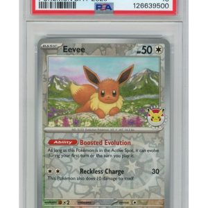 Eevee Pokemon Day 2025 Stamp 074/131 Reverse Foil PSA 10