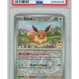 Eevee Pokemon Day 2025 Stamp 074/131 Reverse Foil PSA 9