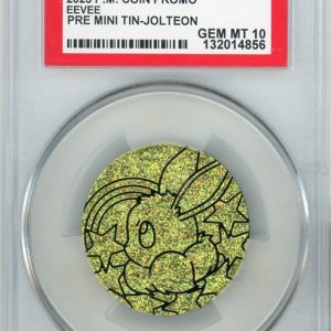 Eevee Pokemon mønt (Guld Glitter Holo) PSA 10