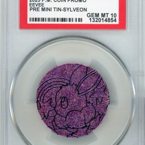 Eevee Pokemon mønt (Pink Glitter Holo) PSA 10