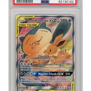 Eevee & Snorlax GX SM169 PSA 10