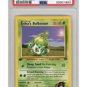 Erika's Bulbasaur 39/132 1st Edition PSA 9