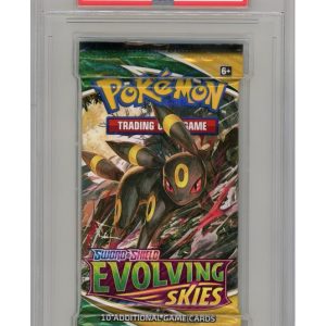 Evolving Skies Booster Pakke Umbreon artwork PSA 9