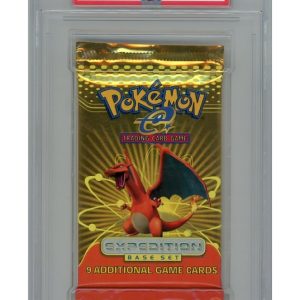 Expedition Base Set Booster Pakke Charizard artwork PSA 10