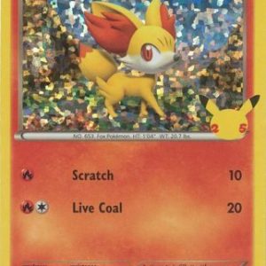 Fennekin - 14/25 (Holo) - 25 års jubilæum - McDonald's Promo - Pokemon McDonald's Collection 2021