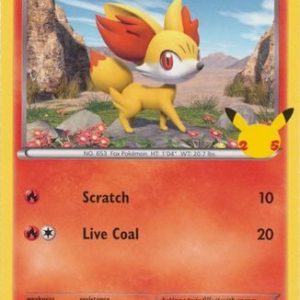 Fennekin - 14/25 (Non Holo) - 25 års jubilæum - McDonald's Promo - Pokemon McDonald's Collection 2021