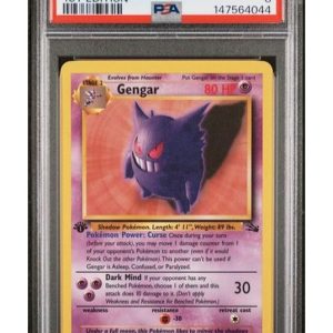 Gengar 20/62 1st Edition PSA 8
