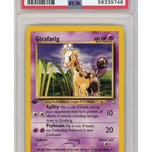 Girafarig 58/111 1st Edition PSA 9
