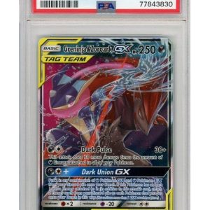 Greninja & Zoroark GX 107/214 PSA 9