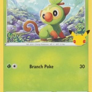 Grookey - 8/25 (Non Holo) - 25 års jubilæum - McDonald's Promo - Pokemon McDonald's Collection 2021