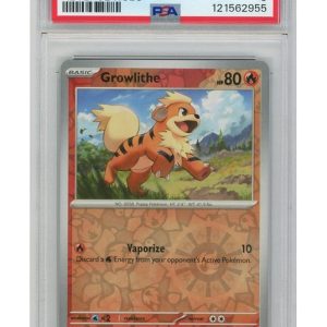 Growlithe 058/165 Reverse Foil PSA 9