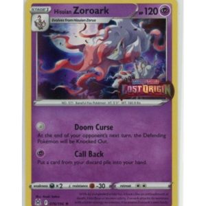 Hisuian Zoroark - 076/196 - Lost Origin Stamp - Sealed