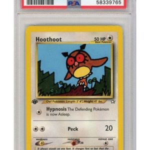 Hoothoot 60/111 1st Edition PSA 9