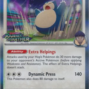Hop's Snorlax - SVP184 (Prerelease) - Pokemon Scarlet & Violet promo