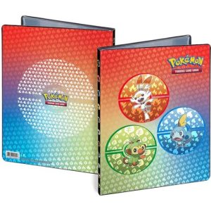 Lille mappe med pokemonmotiv (Galar Starters) (4 kort pr. side)