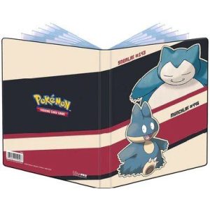 Lille mappe med pokemonmotiv (Snorlax & Munchlax) (4 kort pr. side + 2 sider til JUMBOkort)