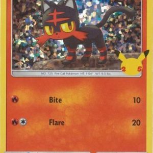 Litten - 15/25 (Holo) - 25 års jubilæum - McDonald's Promo - Pokemon McDonald's Collection 2021