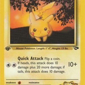 Lt. Surge's Pikachu - 84/132 - 1st Edition