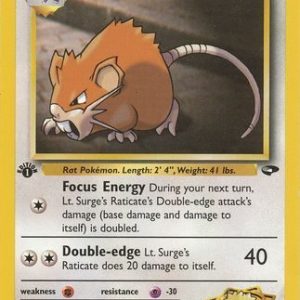 Lt. Surge's Raticate - 53/132 - 1st Edition