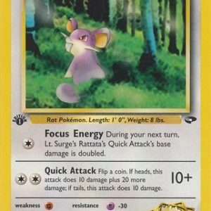 Lt. Surge's Rattata - 85/132 - 1st Edition