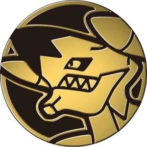 Mega Garchomp Pokemon mønt (Guld - Mirror Holo) - Almindelig