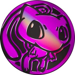 Mew Pokemon mønt (Pink - Rainbow Holo) - Almindelig