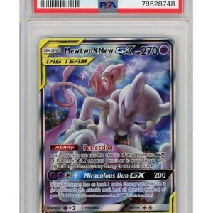 Mewtwo & Mew GX SM191 PSA 10