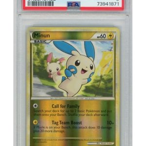 Minun 34/95 Reverse Foil PSA 9