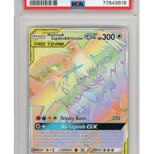 Moltres & Zapdos & Articuno GX 69/68 PSA 8